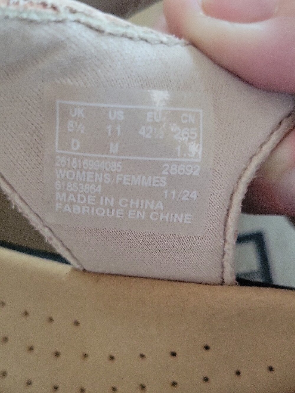 Clarks Light Beige Multi-Strap Comfort Sandals - Picture 7 of 8